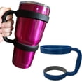 thumbnail image 3 of Paquete de 3 asas para vasos de 30 oz, asas para tazas o portavasos de repuesto: encapsulación de plástico negro, rosa y azul, 3 of 5