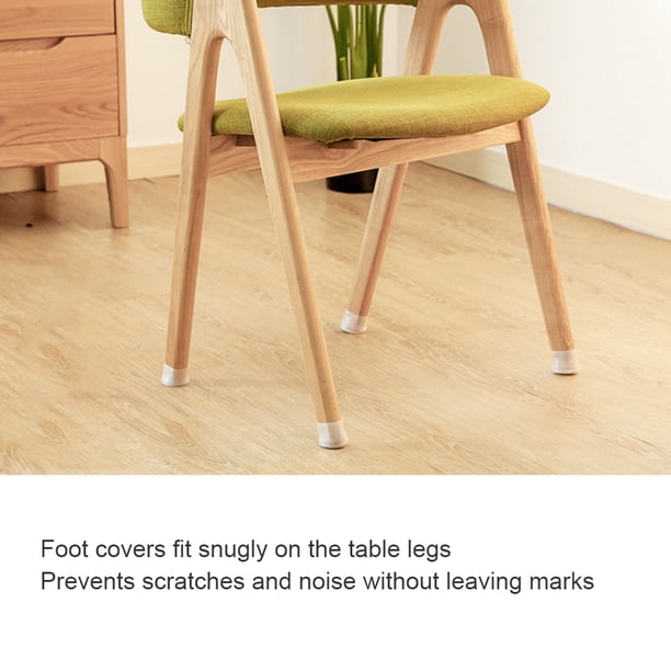 Fundas antideslizantes para patas de sillas y muebles, protectores de suelo redondos de silicona
