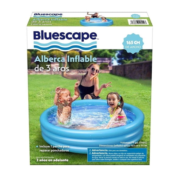 Alberca inflable Bluescape 165 x 35 cm azul claro