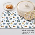 thumbnail image 5 of Placemat, Pioneer Flower Floral Print Pattern Place Mats Table Mat Set Of 2, PVC Washable Placemats for Party Kitchen Dining Decoration, 18x12 Inch, Fade Resistant, 5 of 6