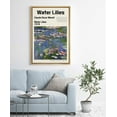 thumbnail image 4 of IDEA4WALL Framed Canvas Art Wall Decor Water Lilies Master Aritst Claude Monet Oil Painting Impressionism Contemporary for Dorm Home Office - 24"x36", 4 of 5