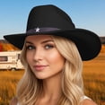 thumbnail image 1 of Western Style Cowboy Hat With Star Unisex Riding Accessory For Casual Home Everyday Wear And AllSeason Use, 1 of 6