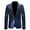 Navy, variant on Mens Slim Fit Sequin Dress Coat Dinner Party Wedding Blazer Single-Breasted Single Button Suit Jacket White