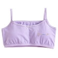 thumbnail image 1 of Akiihool Girls Seamless Bra Popular Girls Padded Training Bra Pack Training Bras for Girls. Seamless Bra Design with Removable Padding (Purple,13-14 Years), 1 of 4