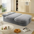 thumbnail image 5 of New 79" Convertible Sofa Bed , Modular Corduroy Sleeper Sofa, Folding Mattress Couch for Small Spaces - No Assembly Needed (Includes 2 Pillows), 5 of 8