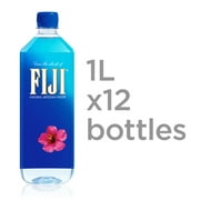 FIJI Water Natural Artesian Water, 33.8 Fl Oz, 12 Count Bottles