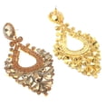 thumbnail image 2 of Large Rhinestone Chandelier Earrings, 2 of 2