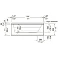 thumbnail image 2 of Duravit 700095000000092 60 x 30 in. Soaker Drop-In Bathtub with Reversible Drain, White, 2 of 7