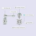 thumbnail image 2 of IGI Certified 10 Carat Princess Shape Lab Grown Diamond Earrings | 18K White Gold | Sparkling Cascades Dangling Lab Diamond Earrings | Prong Setting | FG-VS1-VS2 Quality Friendly Diamonds, 2 of 5