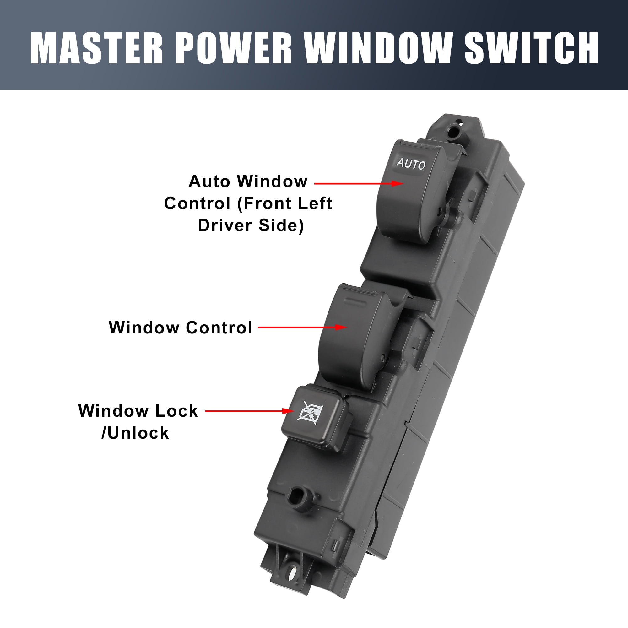 Unique Bargains Master Driver Side Power Window Switch 84820-37033 Replacement for Hino