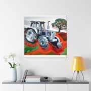 Tractor in Technicolor - Canvas