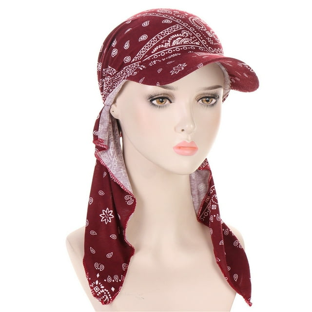 Ladies Hat Fashion Hijab Cap Floral Stretch Multicolor Muslim Hijab Cap Base Hat