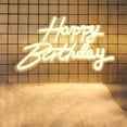 thumbnail image 1 of Letreros de Ne&oacute;n Happy Birthday, Feliz Cumplea&ntilde;os Letrero Luminoso Ne&oacute;n Luz LED Neon Regulable Reutilizable Alimentado por USB para Decoraci&oacute;n Pared Fiesta, 1 of 6