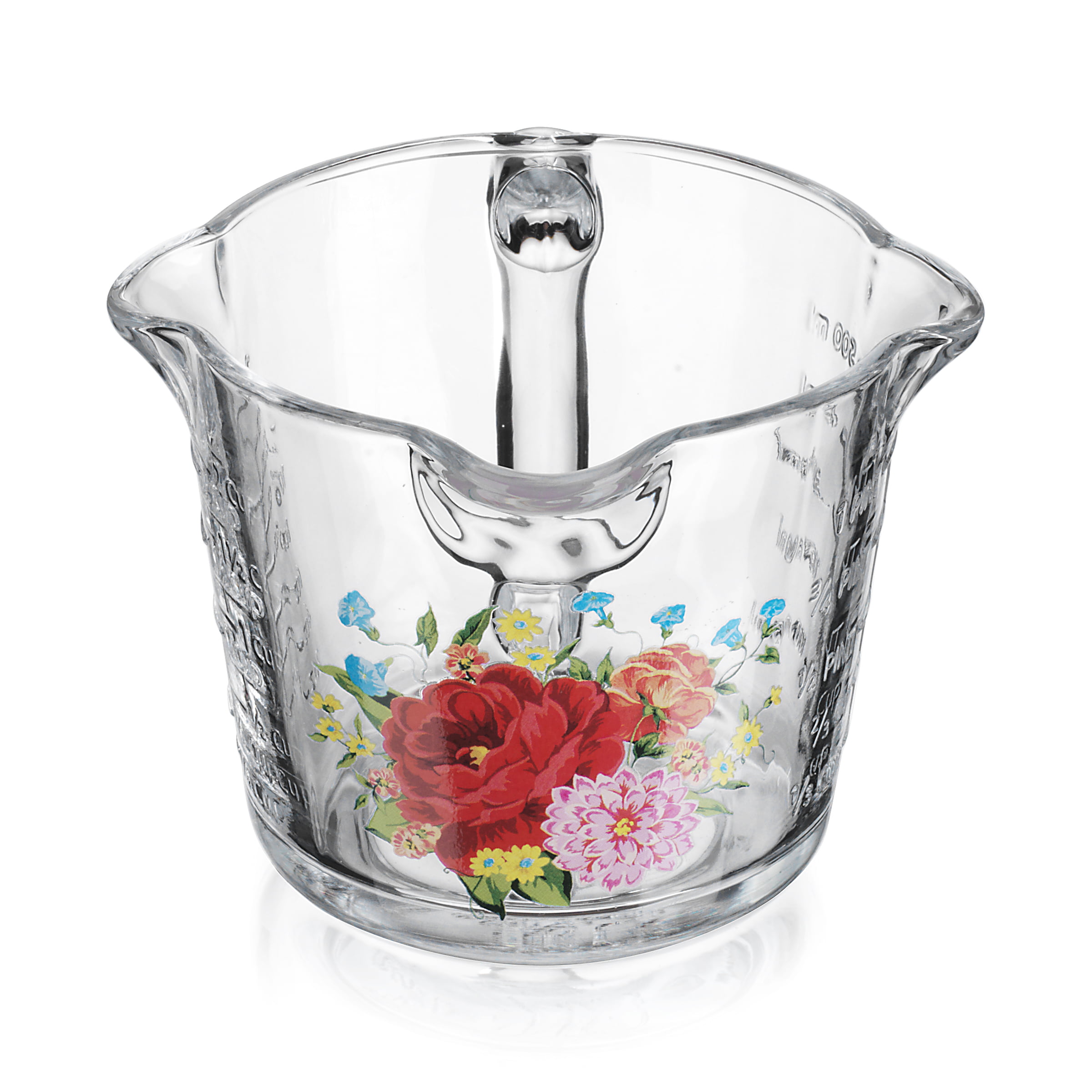 The Pioneer Woman Glass Measuring Cup, Sweet Rose 