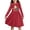 Red Christmas Santa Claus, variant on DISNIMO Red Christmas Axolotl Dresses for Girls 11-12 Years Old Girls Midi Dress for Girls Dress Kids Long Sleeve Skater Dress Girls Casual Collared Dress for Dress Child Swing Dress for Children