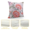 thumbnail image 4 of Nawypu Throw Pillow Covers - Decorative Floral Printed Cushion Case for Home Decor Sofa Couch Chair Bed Patio Living Room Bedroom Car Office Study - White Pink, 4 of 5