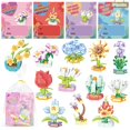 thumbnail image 1 of Tarjetas de San Valentín para niños WODMAZ Flower Bouquet, 24 paquetes, 1 of 7