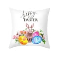 thumbnail image 3 of Almohada De Huevo De Conejo De Pascua, Decoraciones Para El Hogar De Pascua, Funda De Almohada Cuadrada Duradera Para Sofá, Librería, Fiesta Yuarrent HA044715-12, 3 of 6