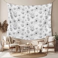thumbnail image 2 of Gray Spring Floral Tapestry for Bedroom Wall Hanging Tapestry, Summer Botanical Floral Watercolor Ceiling Backdrop Tapestries Poster Blanket Wall Decor for Teens Room Living Room Dorm 59" x 90", 2 of 8