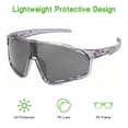 thumbnail image 6 of Fountwell Photochromic Cycling Sunglasses Mens Womens Square Sport Riding Glasses with Hard Case, 6 of 8