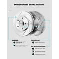 thumbnail image 3 of PowerSport Front Brakes and Rotors Kit |Front Brake Pads| Brake Rotors and Pads| Ceramic Brake Pads and Rotors - BLSF.40173.02, 3 of 7