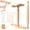 Style B, variant on Medium Sized Beechwood Niddy Noddy 48 Inch or 36 Inch Skein Yarn Winder Handcrafted Yarn Swift for Skein Making Wool Winding