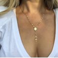 thumbnail image 2 of Collar de cadena larga cruzada popular joyas de moda de Pascua femeninas sexy borlas colgantes vírgenes joyas de pareja regalo de San Valentín, 2 of 5
