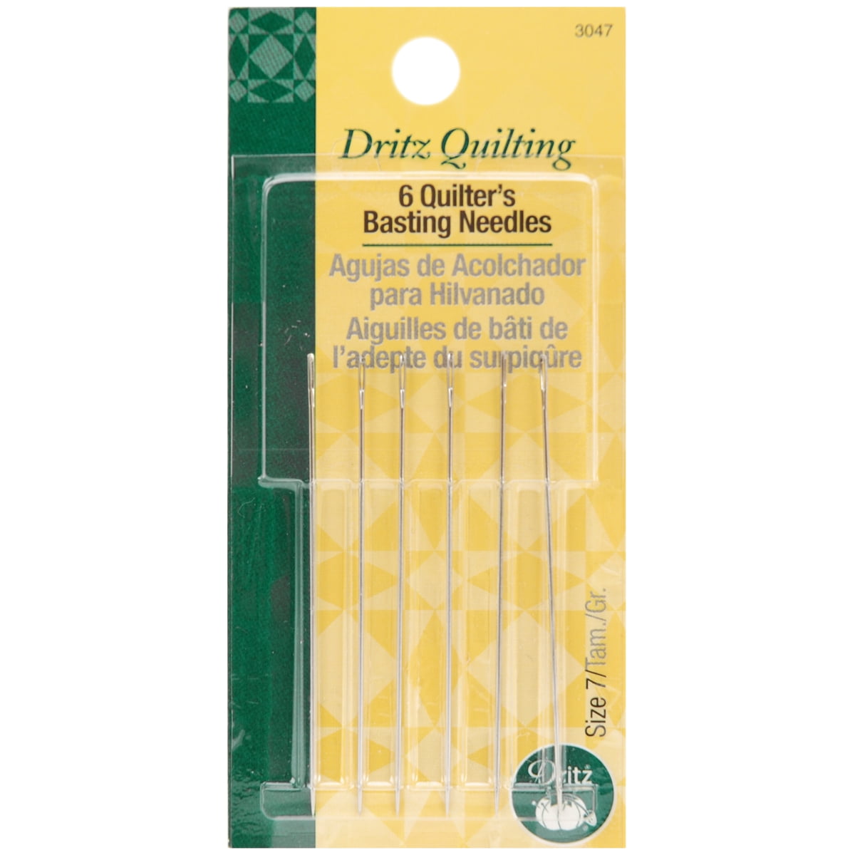 Dritz Quilter's Basting Hand Needles Size 7, 6 Count Walmart Canada