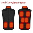 thumbnail image 2 of Chaleco calefactor eléctrico USB con clip para caballos y zona de control doble inteligente, chaqueta para hombre y mujer, chaleco de 9, 2, 4, 5 y 8 zonas, 2 of 4