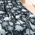 thumbnail image 3 of DarkBlue Dinosaurs Palm Trees Pattern Blanket,Comfortable Soft Flannel Throw Blanket,All Season,Warm Lightweight Blankets for Sofa Bed Couch Living Room Chair,40"x50", 3 of 4