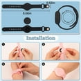 thumbnail image 2 of Waterproof AirTag Bracelet for Kids, Hidden Silicone Wristband for AirTag, GPS Tracker Case for Air Tag Holder Strap Band for Child Toddler, Secure Anti-Loss Protection, Black, 2 of 6
