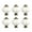 White, variant on 6Pcs Drawer Pulls Ceramic Dressers Knob Cupboard Handle Furniture Pulls