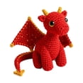thumbnail image 2 of 2026 Emotional Support Dragon Pocket Buddy Office Companion,5.9'' Tiny Dragon Plush Stuffed Animals with Affirmation Encouragement Card,Fantasy Gift for Students & Adult(Red0, 2 of 6
