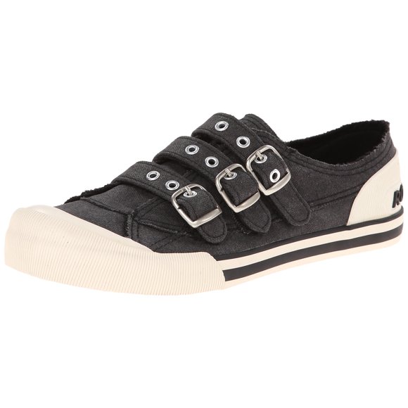 Rocket Dog Women's Jolissa Aviator Canvas Fashion Sneaker, Black, 10 M US