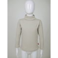 thumbnail image 5 of renvena Boys Girls Turtleneck Tshirt Cotton Long Sleeve Shirt Solid Color Warm Tee Tops Size 1-8 Green 7-8, 5 of 7