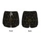 thumbnail image 3 of Balery Golden Spider Web Pantalones cortos deportivos para mujer con forro y dos bolsillos, elásticos, para entrenamiento, gimnasio, yoga-XX-Large, 3 of 7