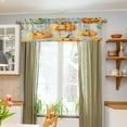 thumbnail image 5 of Cute Pumpkin and Leaf Valance Curtains Rod Pocket for Kitchen Living Room Windows Farmhouse Decor 54x18, 5 of 6