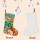 thumbnail image 3 of El Árbol Familiar de los Croods Tema: Calcetines de Navidad, fino lino blanco para colgar en escaleras y chimenea, decoración navideña para el hogar, regalo de Navidad. 45cm × 32cm, 3 of 5