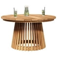 thumbnail image 3 of vidaXL Garden Coffee Table Brown 70 x 70 x 40 cm Solid teak wood, 3 of 5