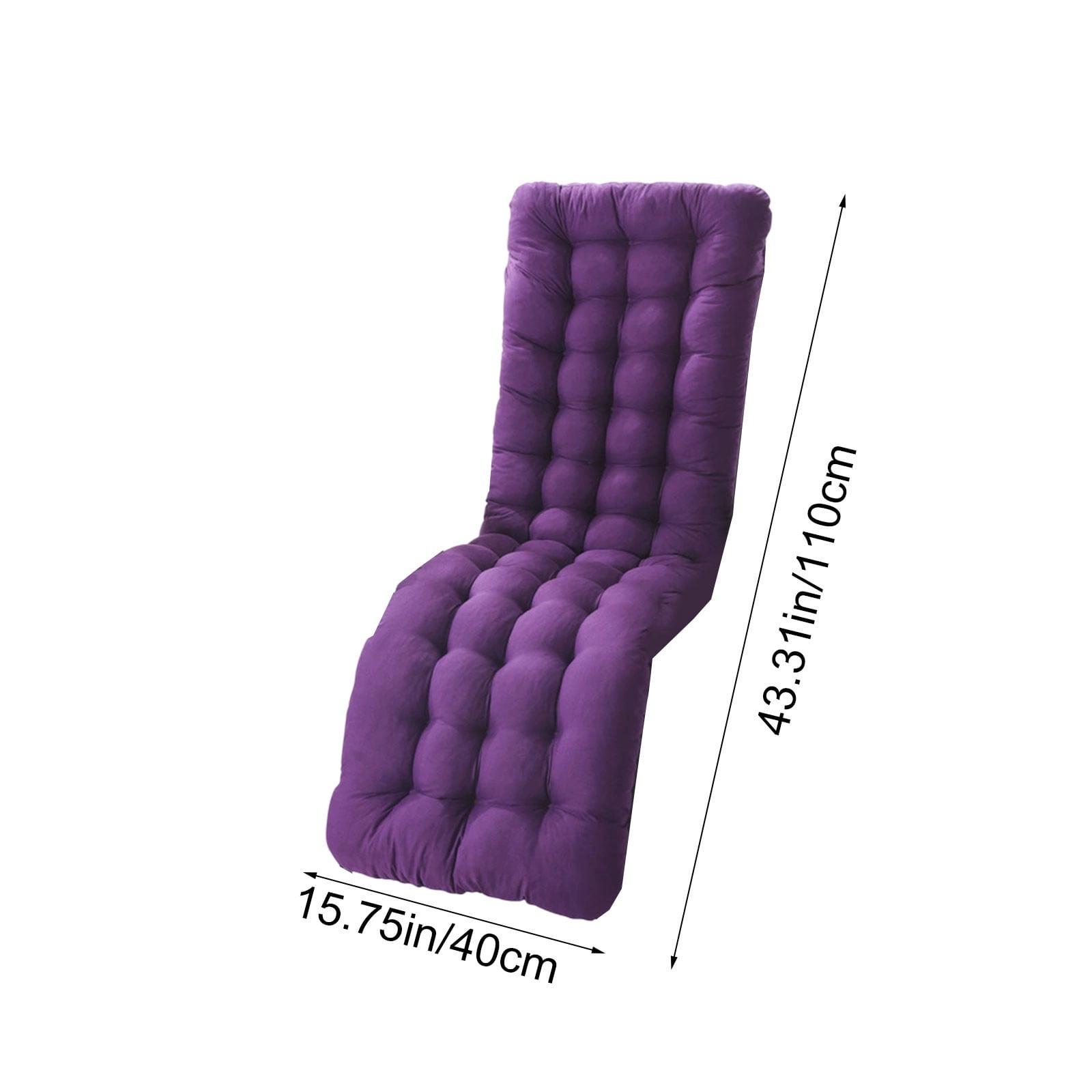 Lounge Chair Cushion,Outdoor Lounge Chair Cushions,Seat Cushions,Lounge Chair Cushion,Cushions for Outdoor Furniture,Patio Cushions Chaise Outdoor Mattress Recliner Quilted Thick(Purple)
