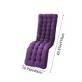 AuroraX Chaise Lounge Cushions with Ties High Back,Purple Deep ...