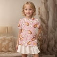 thumbnail image 5 of SGFCWSX Girls Short Sleeve T-Shirt, Casual Printed Kids Fashion Top Watermelon Red Size 5-6 Years, 5 of 7