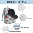 thumbnail image 4 of Blue Strawberry Plants Fruit Backpack for School,Cute School Bag,Schoolbag with Adjustable Shoulder Straps & Padded Back,15.7"x11.8"x5.5", 4 of 5
