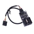 thumbnail image 6 of 9Pin USB Splitter USB Motherboard Header Extension Connector, Multiple Port Splitter for Enhanced Computer Functionality, 6 of 11