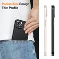 thumbnail image 5 of JETech Upgraded Slim (0.85 mm Thin) Case for iPhone 13 6.1-Inch, Camera Lens Cover Full Protection, Slim Fit Ultra Thin Lightweight Matte Hard PC, Support Wireless Charging (Black), 5 of 7