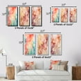 thumbnail image 4 of Designart "Enchanted Spills Orange Teal Elegance" Abstract Wall Art Set Of 3 - Orange Abstract Gallery Wall Set For Home Decor, 4 of 7