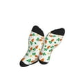 thumbnail image 5 of Pofeuu Cute Carrot Print Crew Socks, Adult Running Hiking Socks for Youth and Adult, 5 of 7