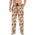 thumbnail image 4 of Christmas Snowmen Deers Squares Men's Pajama Pants with Pocket Lounge Pants Pajama Sleep Pant Pj Comfortable, 4 of 7