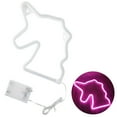 thumbnail image 3 of Pink Unicorn Neon Sign, Battery Operated or USB Powered LED Neon Sign Light for Party, Home, Wall Decoration Lamp Kids Gift, 3 of 3