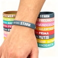 thumbnail image 7 of Oasiva Sturdy Motivational Silicone Bracelet For Gym Enthusiasts Outdoor Lovers Sweatproof Comfortable All Day Wear, 7 of 7